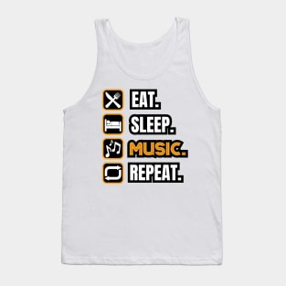 Eat Sleep Music Repeat Tank Top